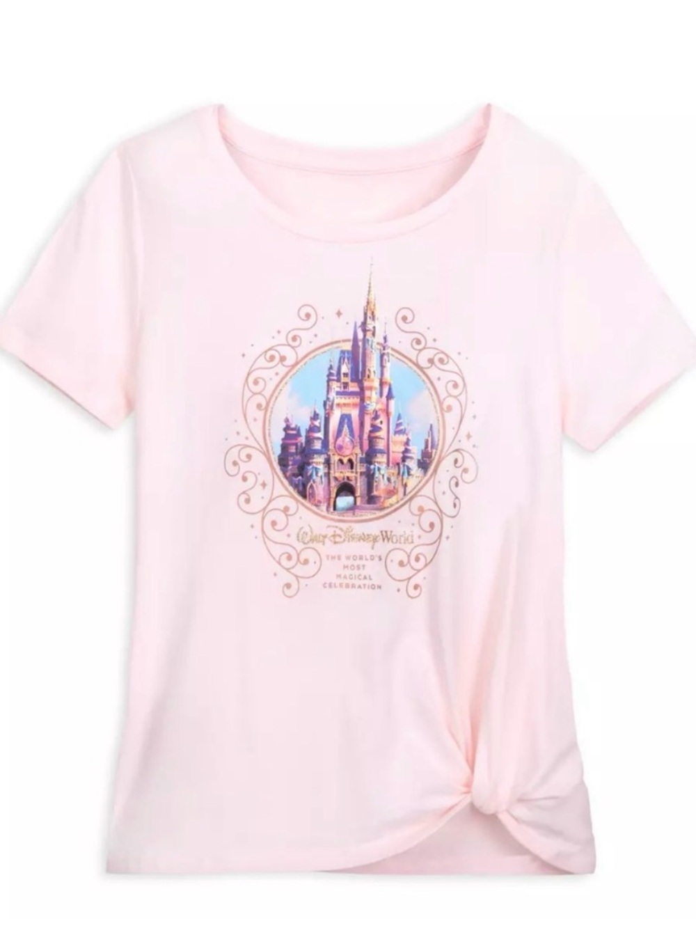 Walt Disney World Cinderella’s Castle 50th Anniversary knotted Tee